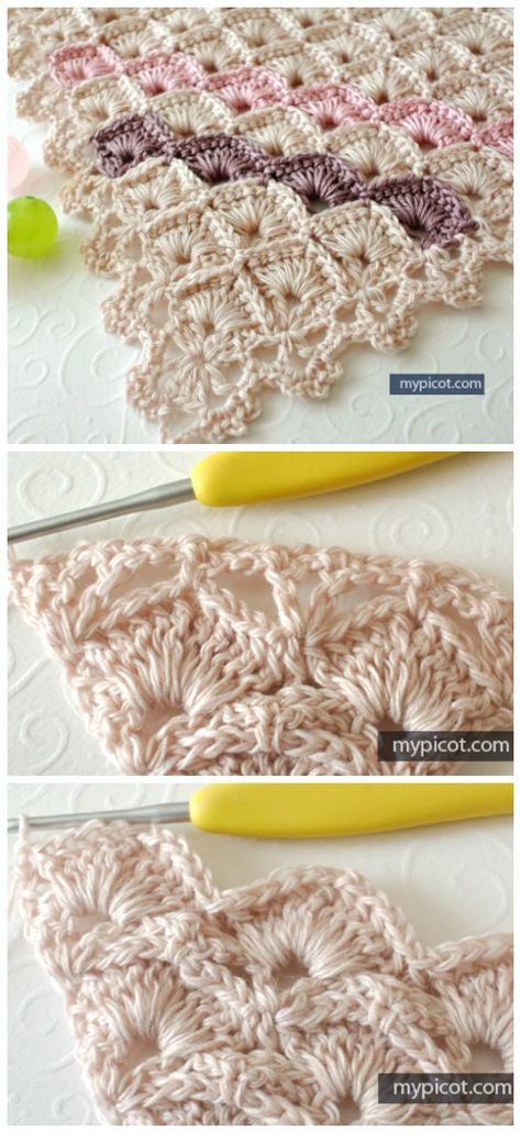 Box Stitch Crochet Free Patterns [Video] - Crochet & Knitting Box Stitch Crochet, Crochet Box Stitch, Triangle Crochet, Modern Crochet Blanket, Crochet Free Patterns, Box Stitch, Crochet Box, Crochet Stitches For Blankets, Crochet Knit Stitches