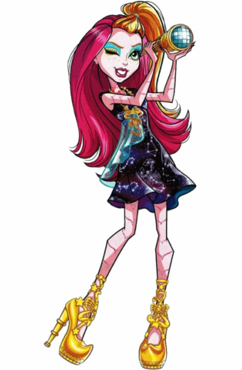 Monster High: Gigi Grant!  Gigi Grant is the daughter of a genie, who lives within a magic lamp hidden in Monster High's attic. She has the power to grant 13 wishes to whoever finds her, and greatly enjoys helping her finders. However, there is a dark side to her powers. Monster High Wiki, Gigi Grant, History Cartoon, High Wallpaper, Ever After High Art, Monster High Party, Ninja Turtle Birthday, Ninja Turtle Party, Turtle Birthday