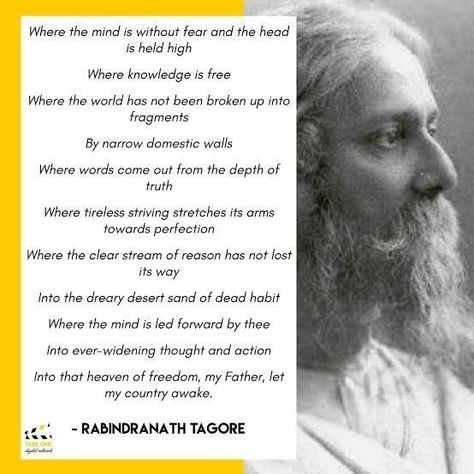 Where The Mind Is Without Fear Tagore, Where The Mind Is Without Fear, Tagore Quotes, Poems In English, Describe Feelings, Yamaha Bikes, Words That Describe Feelings, Rabindranath Tagore, Cartoon Wallpaper Hd