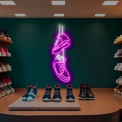 Are you an avid sneaker collector or a fan of sports shoes? Do you want to add a unique touch […] Neon Nike Sign, Shoes Led Sign, Air Jordan Led Sign, Sports Neon Sign, Ice Cream Neon Sign, Neon Led Sign, Ultimate Man Cave, Sneakers Looks, Unique Display