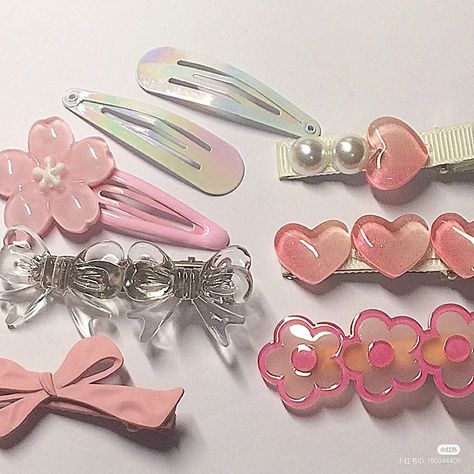 Kawaii Accessories, Girly Accessories, Pretty Jewellery, Pink Aesthetic, Cute Jewelry, Girly Things, Cute Hairstyles, Gq, Hair Pins