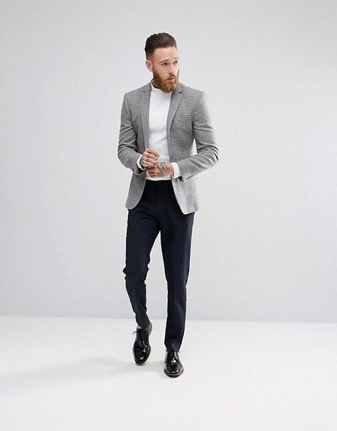 Asos Wedding, Blazer Outfits Men, Mens Smart Casual Outfits, Formal Men Outfit, Bride Ideas, Formal Mens Fashion, Mens Fashion Edgy, Stylish Mens Fashion, Mens Fashion Smart