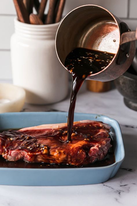 5-Minute Balsamic Steak Marinade - Life is but a Dish Balsamic Steak Marinade, Prime Rib Marinade, Skirt Steak Marinade, Balsamic Steak, Mustard Skirt, 2024 Recipes, Balsamic Reduction, Steak Marinade, Beef Tips