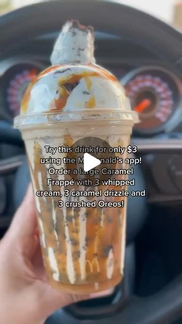 Drinks Of The Day! ✨ on Instagram: "Try this drink at McDonald’s! 😍
-
Credit : heyitsmebriseyda on tt
-
*We’re not sure if the drinks we post are still continued or available at all the places*
-
🎈FOLLOW @drinksofthedayig FOR MORE🎈
-
tags; #mcdonalds #mcd #mccafe #caramel #coffehack #deal" Mcdonalds Drink, Mccafe Coffee, Crushed Oreos, Starbucks Drinks, Frappe, You Tried, Whipped Cream, Oreo, Caramel