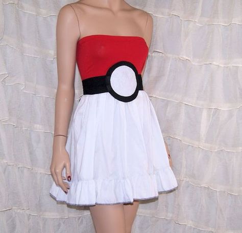 Summer Tube Top, Summer Tube, Pokemon Costumes, Pokemon Clothes, Hallowen Costume, Geek Fashion, Tube Top Dress, Miriam Haskell, Adult Costumes