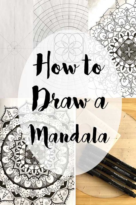 Draw A Mandala, Easy Mandala Drawing, Mandela Art, Mandala Art Therapy, Mandalas Painting, Simple Mandala, Geometric Mandala, Mandala Design Pattern, Mandala Art Lesson