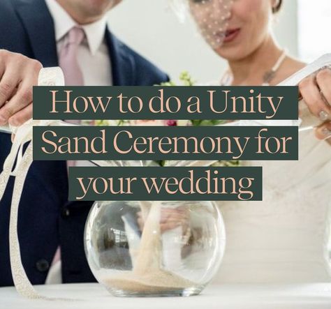 As couples plan their wedding, they often look for unique ways to add a personal touch to their ceremony. One option that has become increasingly popular in recent years is the sand ceremony which involves pouring colored sand from separate vessels into a single container, representing the blending of two lives into one. Click the link for the history and meaning behind the sand ceremony and how you can incorporate it into your wedding day. #weddingritual #unityceremony #nontraditionalwedding Sand Wedding Ceremony, Sand Wedding, Sand Ceremony Wedding, Unity Sand Ceremony, Unity Sand, Wedding Readings, Wedding Sand, Unity Ceremony, Sand Ceremony