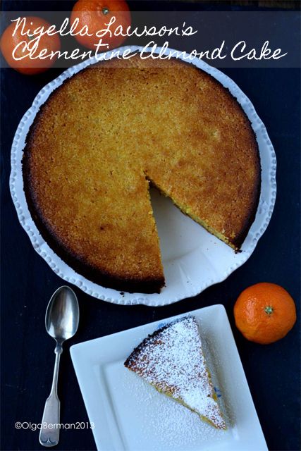 Mango & Tomato: Nigella Lawson's Clementine Almond Cake: Flourless Cake Recipe Flourless Cake Recipe, Clementine Cake Recipe, Flourless Cake Recipes, Clementine Cake, Nigella Lawson Recipes, Citrus Cake, Recipes Restaurant, Flourless Cake, Easy To Make Desserts