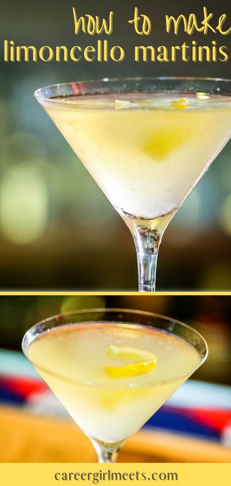 This Limoncello Martini recipe is refreshing, lemony, zesty, and delicious!! If you like lemon drop martini cocktails you will love this drink. Also, you can easily change this recipe to make it a creamy limoncello martini, a raspberry, cranberry, strawberry, or any fruit flavor you wish to add. Buy Pallini or Caravella limoncello and vodka and you'll have this drink made in minutes. Limoncello is an Italian liqueur that is also so tasty by itself!!

// limoncello martini // Amalfi Limoncello // Creamy Limoncello, Limoncello Martini, Italian Liqueur, Lemon Drop Martini, Martini Recipe, Lemon Drop, Liqueur, Amalfi, Martini