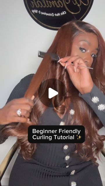 LUXURY WIGS & HAIR EXTENSIONS on Instagram: "*SAVE THIS VIDEO FOR LATER*

Beginner Friendly Curling Tutorial ✨-Full length YouTube video coming soon ! 

Here I’m using our @aljamilahhair 1.25” Professional long barrel curler 

Body curls look best on layered hair ✂️ Do 5-8 curls on each side then comb them out with a wide tooth comb for that effortless model look 😍 Add a little holding spray for extra hold 💋

All our units come with: 
✅Bleached knots , 
✅An Elastic band
✅Customized hairline 
✅Completely Styled 
& Ready to wear !

Shop with us online 💻 www.aljamilahhair.com

Buy now , pay later with sezzle & Klarna

#glulesswig
#wigtutorial
#wigstyling
#howtocurl
#howtostyleyourwig
#curlingtips 
#curlingtutorial
#curlingironcurls 
#rawhairwig 
#rawhair
#glulesswig 
#luxurywig
#HairTutori Curling Hair With Curling Iron, Curling Tutorial, Curlers For Long Hair, Luxury Wigs, Styling Videos, Loose Curls Hairstyles, Curl Tutorial, Wigs Hair, Hair Flip