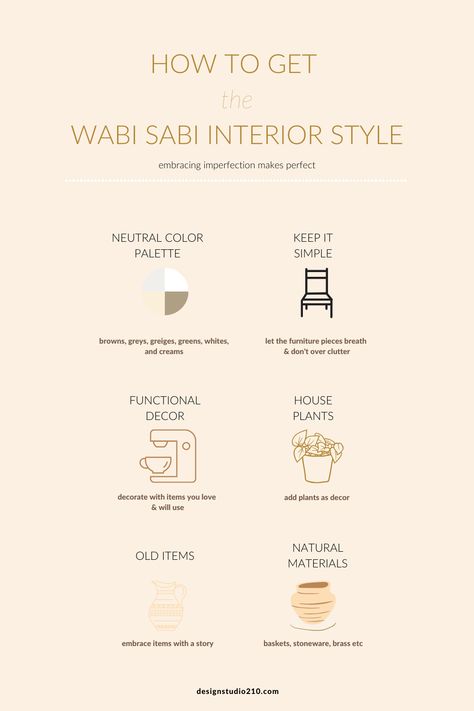 Are you curious about getting inspired from a decor style that gives off a relaxed and imperfect vibe? Then the Wabi Sabi decor style is something that you cant miss out on. See my tips on how to get this style combined with some stunning interior projects focusing on this style. #wabisabiinterior #wabisabistyle #wabisabidecor Wabi Sabi Condo, Wabi Sabi With Color, Wabi Sabi Hotel Room, Decor Styling Tips, Wabi Sabi Retail Store, Home Decoration Styles, Wabi Sabi Design Inspiration, Wabi Sabi Living Room Inspiration, Interior Styling Tips