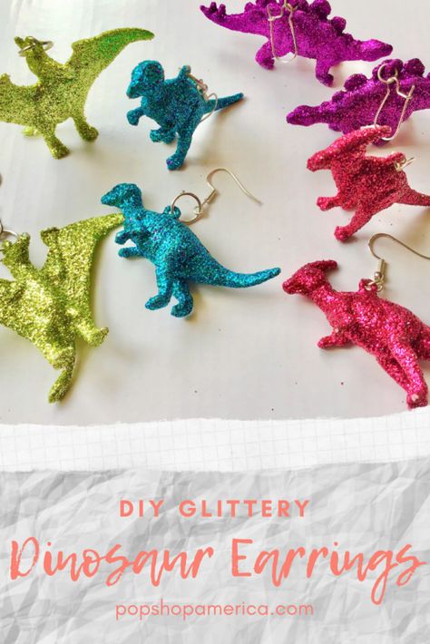 You know how sometimes you see something that’s just objectively cool, like dinosaurs, and not only are they small, but they’re covered in glitter?? Well, that’s what happened to me when I saw the cutest ornaments ever: Supplies to Make DIY Glittery Dinosaur Earrings: Dinosaur Ornaments Jump Rings French Hooks In Addition to: Needle Nose [...] January Craft, Earrings Dinosaur, Diy Dinosaur, Dinosaur Ornament, Amazing Crafts, Dinosaur Earrings, Beads Craft Jewelry, Basic Jewelry, Pinterest Group