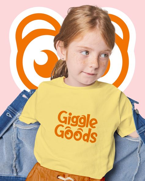 Toy Store Branding: Giggle Goods [Part 2/2] Here’s a peek at the playful branding elements: 🟠 Childish Logo Variations: To make the logo more playful, we adapted the type to fit the logo concept and become fun and playful. 🟠 T-shirt: The t-shirt has the bright and colorful Giggle Goods logo on it to make sure that children wear it with pleasure. 🟠 Stickers: These stickers are made in our animal graphics and can be used by children to decorate their items. 🟠 Toy Packaging: The Sleepy Fox... Toy Store Branding, Toy Store Logo, Playful Branding, Store Branding, Logo Variations, Branding Elements, Toy Packaging, Children Wear, Logo Type