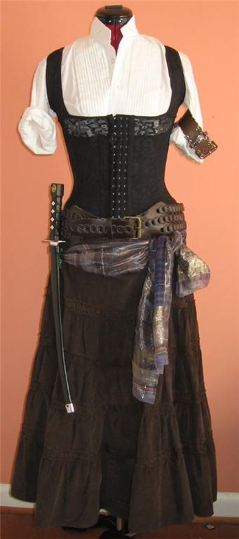 Hook Costume, Female Pirate, Pirate Garb, Pirate Dress, Female Pirate Costume, Steampunk Pirate, Pirate Outfit, Hip Scarf, Hallowen Costume