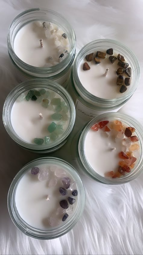 Hidden Mystery Crystals, Oud Scented, Candle Magick, Crystals and Stones, Candle maker, Etsy shop, Soy wax, Mystery Crystal Crystal Infused Candles, Magick Candles, Healing Candle, Dandelion And Burdock, Candle Photoshoot, Magic Candles, Healing Candles, Stone Candles, Candle Diy