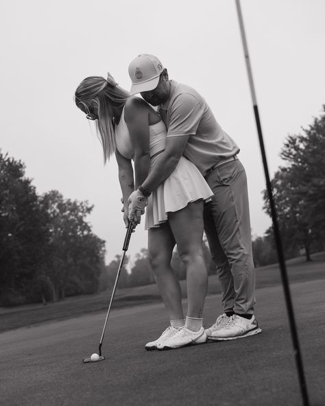 The golf session of my dreams!!!! @amberdashnier and Ryan were perfect and this was probably the first session amber and I have done that Ryan was excited about 😉 shout out to them for waking up so early on Memorial Day to do a sunrise session⛳️ Keywords: #michiganphotographer #couplesphotographer #destinationweddingphotographer #golf #westmichiganphotographer #midmichiganphotographer Golf Engagement Session, Golf Engagement Photos, Golf Pics, Couples Golfing, Golf Photos, Golf Wedding, Engagement Inspo, West Michigan, Photoshoot Inspo