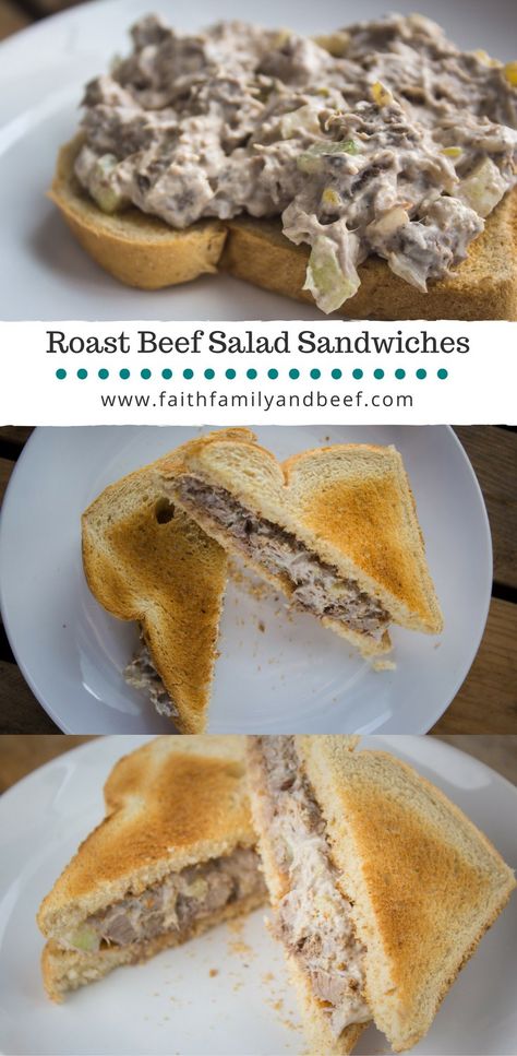 Recipe For Roast Beef, Brunch Sandwiches, Salad For Sandwiches, Roast Beef Salad, Recipe For Roast, Roast Beef Sandwich Recipes, Leftover Pot Roast, Beef Sandwich Recipes, Leftover Roast Beef