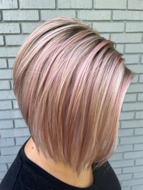 Dark ash blonde shadow root with platinum pearl blonde and blush pink highlights by Victoria Sylvis Mickle💗💗💗💗 Blonde Hair With Pink Highlights, Pearl Blonde, Dark Ash Blonde, Pink Blonde Hair, Shadow Root, Pink Highlights, Dark Roots, Hair Color Pastel, Dark Blonde Hair