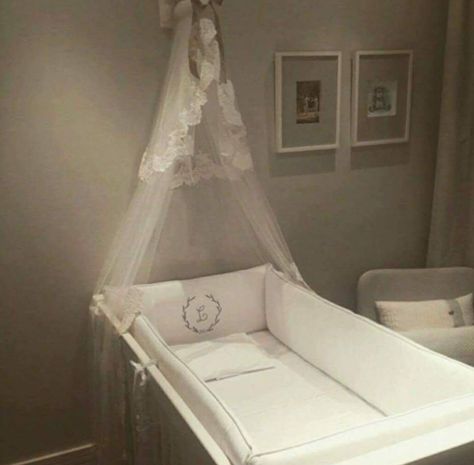 What an amazing way to reuse your veil. We are in love here at The Bridal Lounge! Best Baby Cribs, Nursery Accents, Crib Canopy, Baby Cot, Everything Baby, Baby Crib, Trendy Baby, Wedding Veil, Baby Cribs