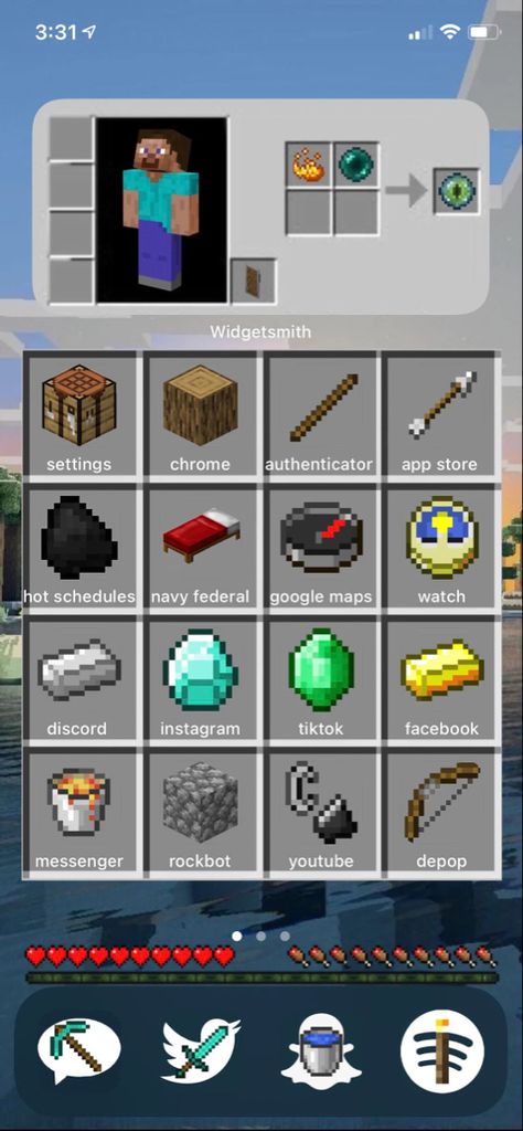 Minecraft Inventory, My Wallpaper, Ios 15, I Have Nothing, Phone Design, Phone Icon, Home Screen, I Wallpaper, Club Outfits