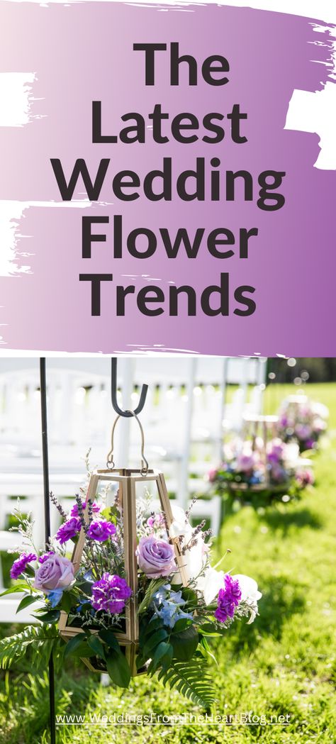 Wedding Flower Trends Wedding Flower Trends, Ceremony Songs, Simple Wedding Flowers, Cheap Wedding Flowers, Top Wedding Trends, Cake Table Decorations, Floral Crowns, Budget Tips, Day Weddings