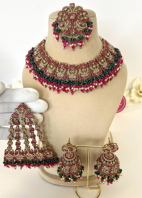 Gorgeous Polki /reverse AD necklace / antique gold  bridal jewelry/bridal jewelry/ Indian jewelry/ polki kundan jewelry Gold Bridal Jewelry, Ad Necklace, Kundan Jewelry, Necklace Antique, Wedding Jewellery Necklace, Jewelry Indian, Jewelry Bridal, Bridal Gold Jewellery, Wedding Necklace