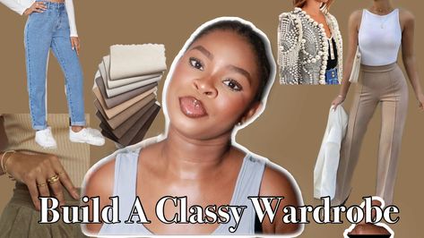 I listed 7 effective tips and more that will help you build a classy wardrobe from scratch on a budget, you’ll learn how you can find your style, and every wardrobe essentials you’ll need to build a classy, useful wardrobe, how you can build a capsule closet, what you need in your wardrobe to always look put together in your 20s Time Capsule Wardrobe Black Women, Wardrobe Essentials For Black Women, Wardrobe Essentials For Women In 20s, Leonce Chenal Capsule Wardrobe, Build A Wardrobe From Scratch, Wordroab Basics, Classy Wardrobe, Capsule Closet, Build A Wardrobe