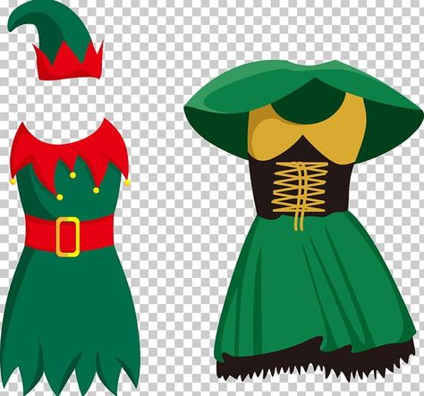 Faceless Elf Template Girl, Elf Costumes, Christmas Tree Outfit, Clothing Png, Dress Png, Green Elf, Elf Yourself, Female Elf, Girl Elf