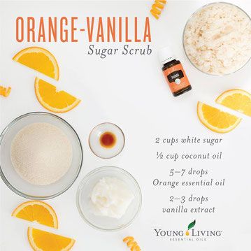 Young Living sugar scrub recipe with essential oils Easy Diy Body Scrub, Vanilla Sugar Scrub, Living Oils Recipes, Young Living Essential Oils Recipes, Sugar Scrub Recipe, Diy Kosmetik, Yl Essential Oils, Diy Body Scrub, Sugar Scrub Diy