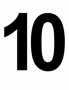 Large Number 10 Printable Large Printable Numbers, Free Printable Numbers, Abc Worksheets, Number Flashcards, Numbers Printable, 8 Number, Number Chart, 10 Number, Lettering Download