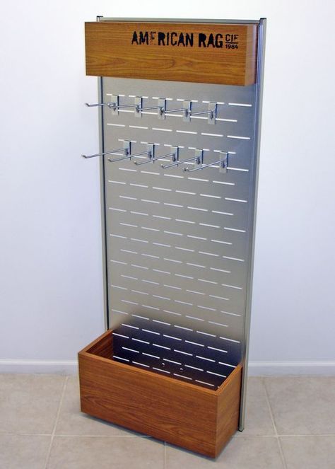 accessory display rack with hooks Socks Display, Display Hooks, Mobile Shop Design, Sock Display, Store Shelves Design, Mobile Phone Shops, Retail Store Interior Design, Pharmacy Design, Metal Display