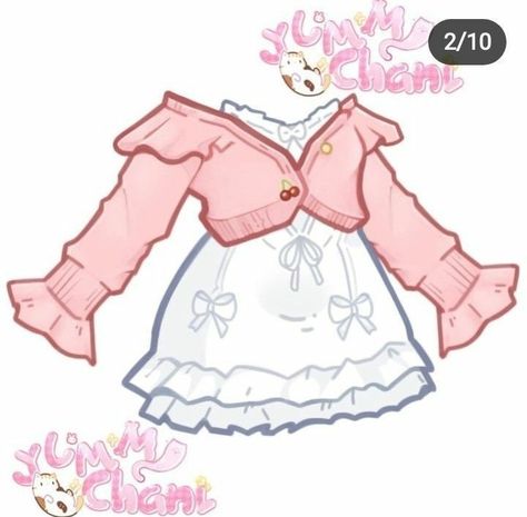 Gacha Base Clothes, Chibi Outfits Clothes, Gacha Clothes Base, Gacha Dress Ideas, Gacha Life Dress, Gacha Custom Clothes, Gacha Dress, Chibi Clothes, Gacha Base