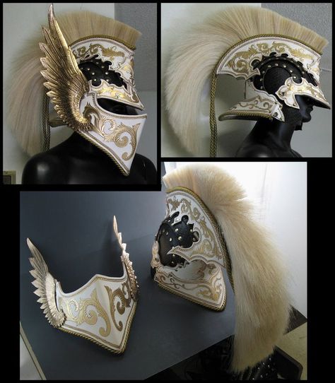 Costume Armour, Warrior Helmet, Knights Helmet, Leather Armor, Scroll Work, Knight Armor, My Gallery, Fantasy Armor, Body Armor