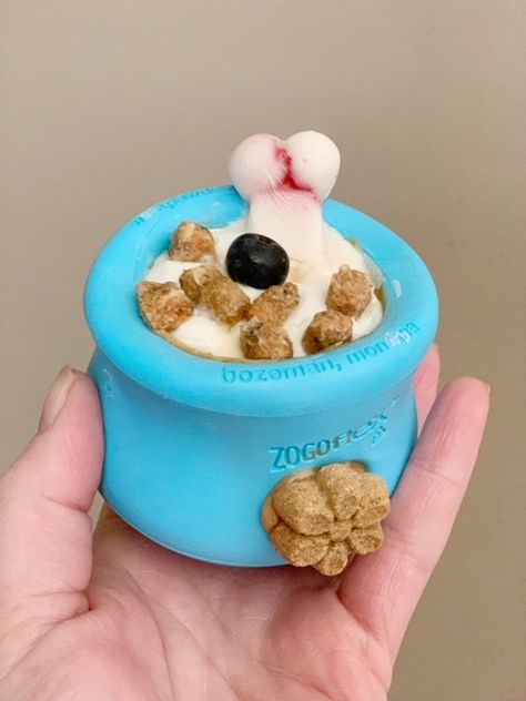 West Paw Recipes, Dog Enrichment Bowls, Toppl Dog Recipes, Toppl Dog, Kong Filling Ideas, Enrichment Dog, Kong Treats, Dog Boutique Ideas, Kong Recipes