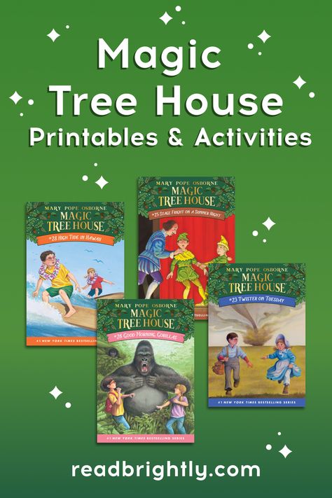 Magic Tree House, Magic Treehouse Activities, Magic Tree House Comprehension Questions Free, Magic Tree House Activities, Magic Tree House Books, Unit Studies Homeschool, Reading Unit, Elementary Learning, Homeschool Geography