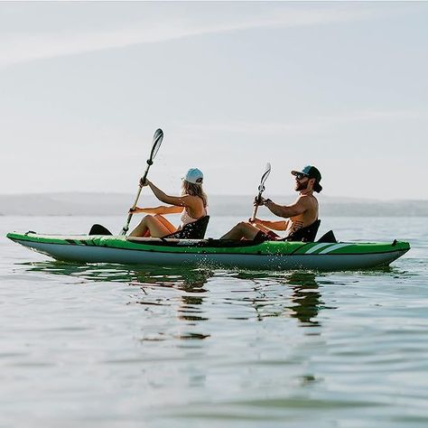 Touring and Recreational Inflatable Kayak - The Almanor series is designed with a long waterline for speed and long glides. Great for distance paddling, best on flat water and mild ocean chop. 2 Person Kayak, Inflatable Fishing Kayak, White Water Kayak, Kayak Paddles, Inflatable Kayak, Kids Seating, Back Support, Kayak Fishing, Kayaks