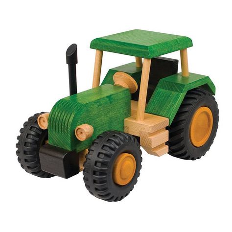 beech wood toy tractor by knot toys | notonthehighstreet.com Cardboard Car, Wooden Toy Cars, Toy Garage, Making Wooden Toys, Wood Toys Plans, Woodworking Cabinets, Wooden Toys Plans, Intarsia Woodworking, Woodworking Box