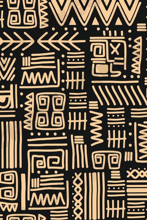 Add some tribal flair to your life with this stunning tribal seamless pattern. Featuring bold lines, geometric shapes, and earthy colors, this design is perfect for adding a touch of organic style to your home decor, wardrobe, or tech accessories. Whether you're looking for a unique statement piece or a stylish addition to your everyday essentials, this versatile tribal pattern is sure to impress. Afro Pattern Design, Africa Pattern Design, Organic Shapes Pattern, Africa Pattern, Africa Art Design, African Pattern Design, Textile Prints Design, Abstract Geometric Art, Textile Pattern Design