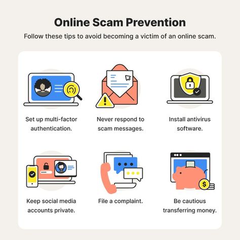 Understanding how online scams work is the first step in learning how to avoid online scams when browsing. However, there are scam prevention tips could help you even further. Internet Scams, First Step, Different Types, How To Become, Internet, Social Media