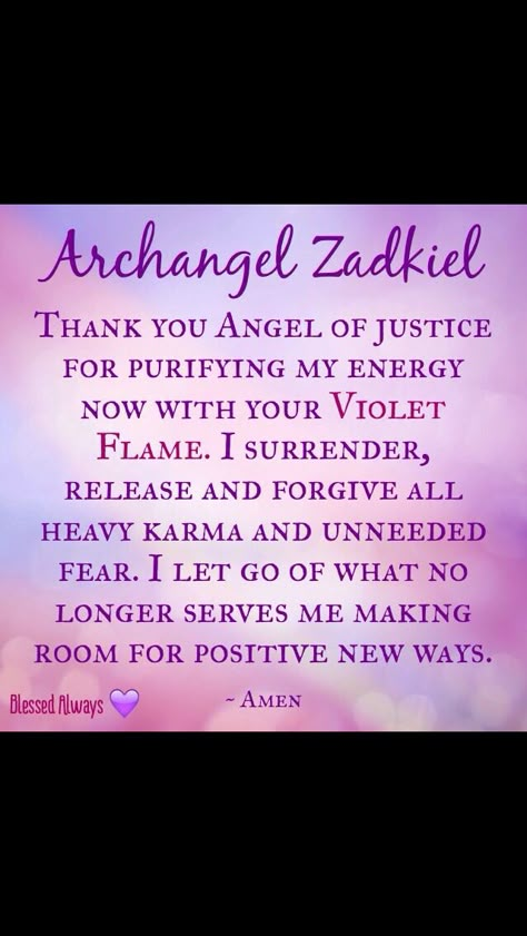 Archangel Zadkiel, URBLESSEDALWAYS Archangel Zadkiel, Angel Meditation, Arch Angels, Guardian Angels Prayer, Angel Spirit, Arch Angel, Archangel Prayers, Easy Love Spells, Violet Flame