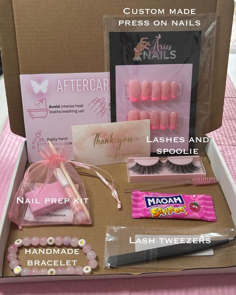 BUNDLES NOW AVAILABLE!! 🧞‍♀️ £27 free shipping Dm me on insta or snap @ariesnails to order #nails #lashes #beauty #smallbusiness Press On Nails Packaging, Nails Packaging, Nail Business, Etsy Ideas, Lashes Beauty, Packaging Ideas, Dm Me, Handmade Bracelets, Press On Nails