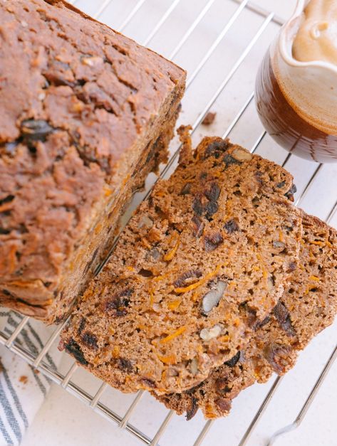 Wholefood Carrot Cake | Sarah Lemkus - Verve Magazine Sarah Lemkus, Carrots Cake, Carrot Cake Bread, Muffins Cake, Chia Seed Jam, Healthy Carrot Cakes, Cake Bread, Carrot Cake Recipe, Food Vegan