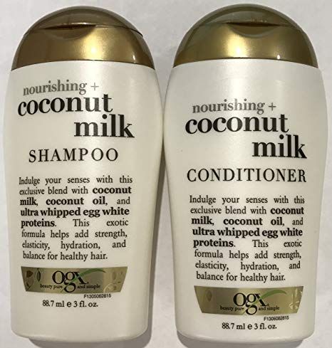 Ogx Coconut Milk, Ogx Shampoo, Ogx Hair Products, Travel Size Shampoo, Coconut Milk Shampoo, Coconut Shampoo, Coconut Protein, Travel Shampoo, Shampoo Reviews