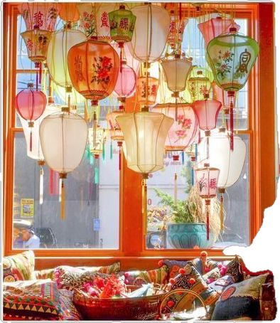 Boho Lanterns, Salon Interior Design Ideas, Airy Room, Japanese Lanterns, Salon Interior Design, Chinese Lanterns, Decoration Inspiration, Salon Design, Cheap Decor