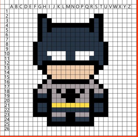 Easy Pixel Art Spiderman, Pixel Art Pattern Cute, Pixel Art Ideas Simple, Easy Pixel Art Ideas, Small Pixel Art, Spiderman Pixel Art, Pixel Art Maker, Art Spiderman, Modele Pixel Art