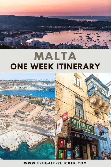 1 Week In Malta | 7 Day Itinerary Popeye Village, Valetta Malta, Malta Food, Gozo Island, Mdina Malta, Malta Beaches, Malta Valletta, Malta Island, Malta Travel