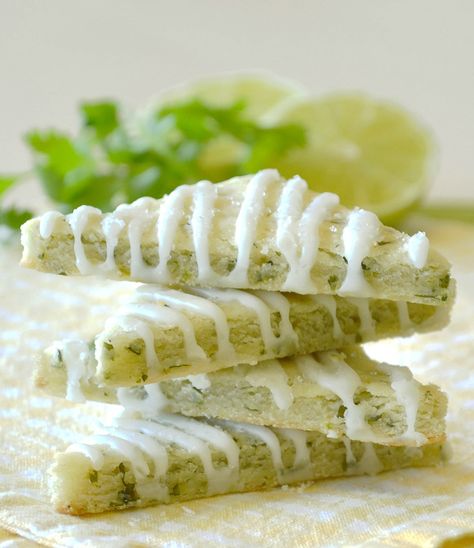 Looking for ways to use that extra Cilantro? Whip up our Cilantro Lime Shortbread, they're a refreshing spring staple. Herbal Baking, Herb Shortbread, Lime Shortbread, Foodie Lover, Lime Cookies, Shortbread Recipe, Recipes Learn, Food Cookies, Portable Snacks