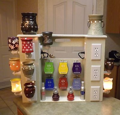 WOW 16 Display Stand for Compatible w Scentsy Partylite Plug in Warmer | eBay Scentsy Display Stand Diy, Scentsy Display Ideas Vendor Events, Scentsy Table Display, Scentsy Stand, Scentsy Organization, Diy Scentsy, Scentsy Office, Vendor Events Displays, Scentsy Display