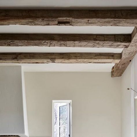 Kate Abt Design on Instagram: "When a kitchen stops you in your tracks. Absolute perfection @annaboothinteriors Styling @eleanor_roper_interiors_style 📷 @emilyfollowillphotographer . . . . . . #kateabtdesign #kitchendesign #kitcheninspiration #beams #neutraldecor #postwhatyoulove #curatedinteriors #loveyourhabitat #houseandgarden #homesandgardens #archdigest #vogueliving #interiors123 #interiorstyling #architecturaldetail #kitchenhood" French Oak Floors, Highlands North Carolina, Arch Digest, Reclaimed Beams, French Oak Flooring, Ceiling Detail, Kitchen Hoods, Vogue Living, All Things New