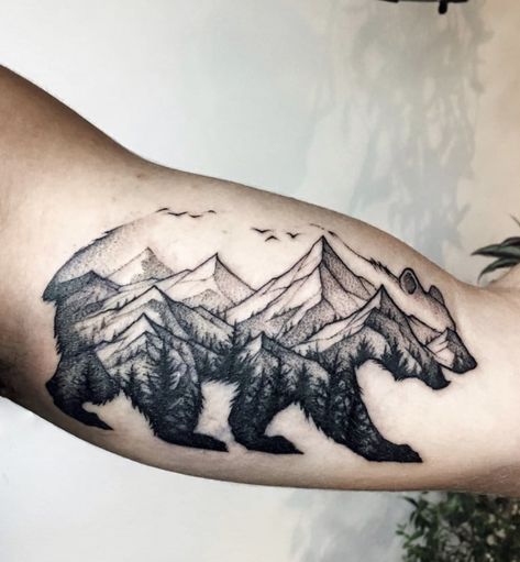 Natur Tattoo Arm, Berg Tattoo, Outdoor Tattoo, Mountain Tattoos, Mountains Tattoo, Tattoo Ideas Males, Mandala Ideas, Nature Tattoo Sleeve, Model Tattoo